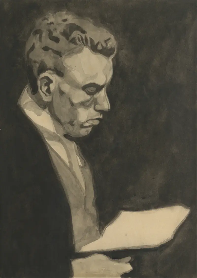 Bildnis meines Bruders von Léon Spilliaert