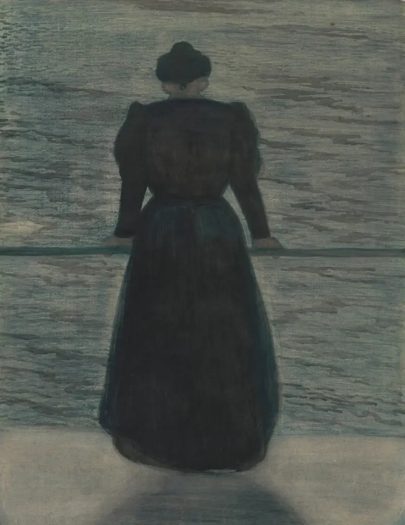 Kvinna vid havet av Léon Spilliaert