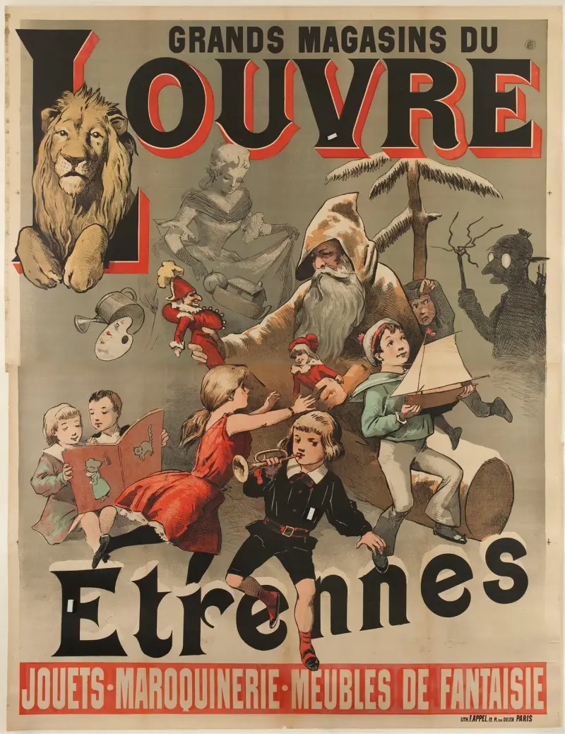 Grands Magasins Du Louvre von Adolphe Léon Willette