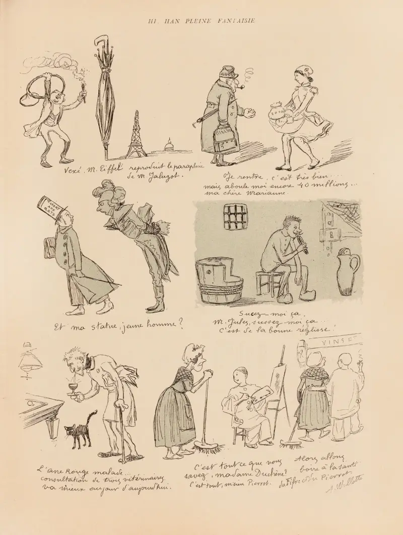 Hi, Han, full fantasi av Adolphe Léon Willette