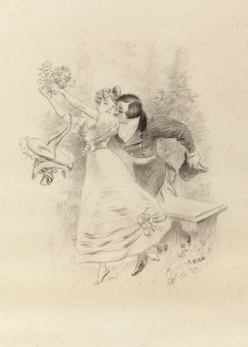 Idylla Floriany, Adolphe Léon Willette