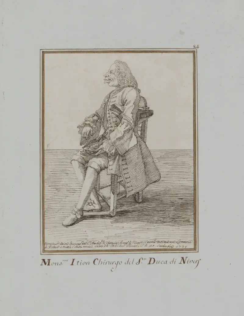 Monsieur Ition Chirurgo del sre. Duca di Nivers von Pier Leone Ghezzi