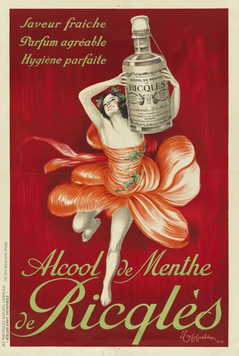 Alcool de menthe de Ricqlès von Leonetto Cappiello