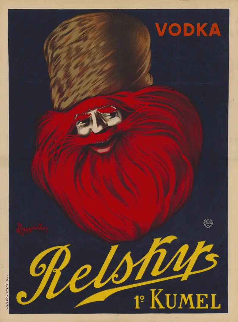 Vodka Relskys, 1° Kumel av Leonetto Cappiello