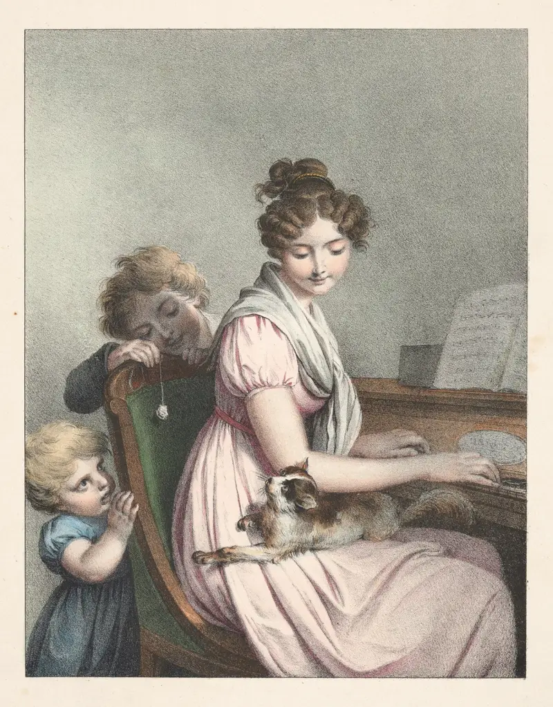 La distraction av Louis-Léopold Boilly