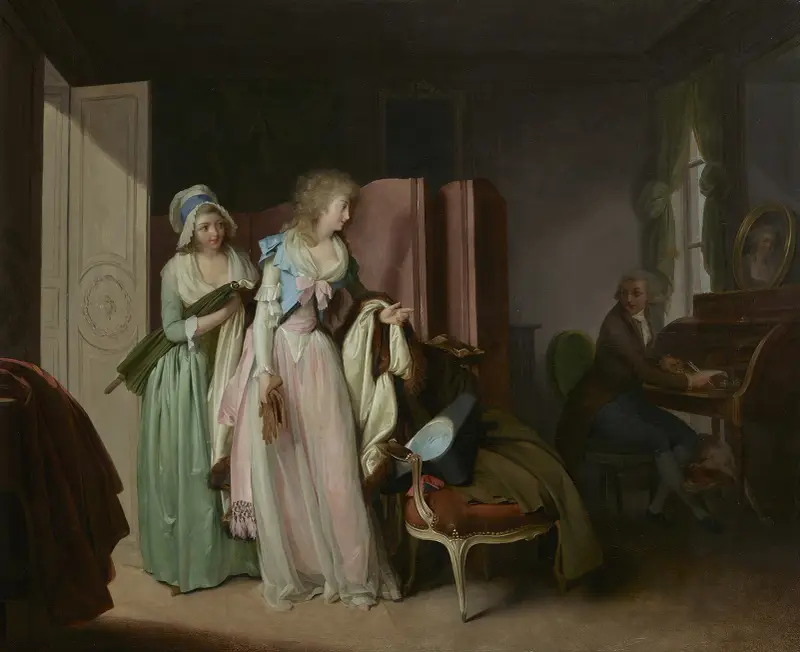 La visite rendue (The Visit Returned) av Louis-Léopold Boilly