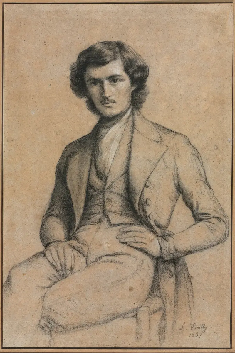 Porträtt av en ung man av Louis-Léopold Boilly