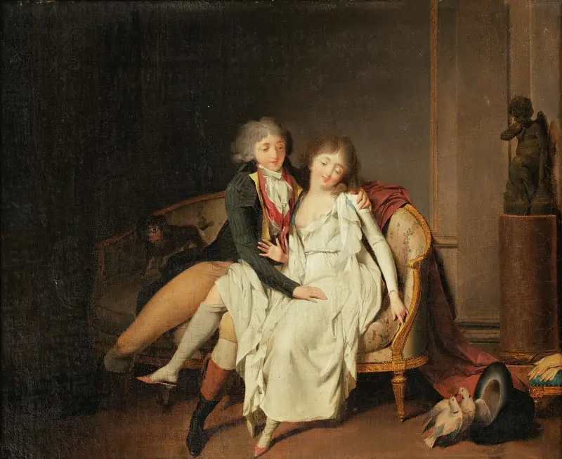 Lektionen om äktenskaplig förening av Louis-Léopold Boilly