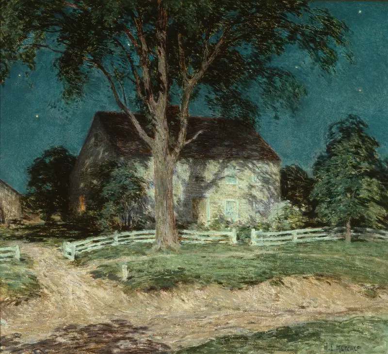 Gammal gård i Connecticut av Willard Leroy Metcalf