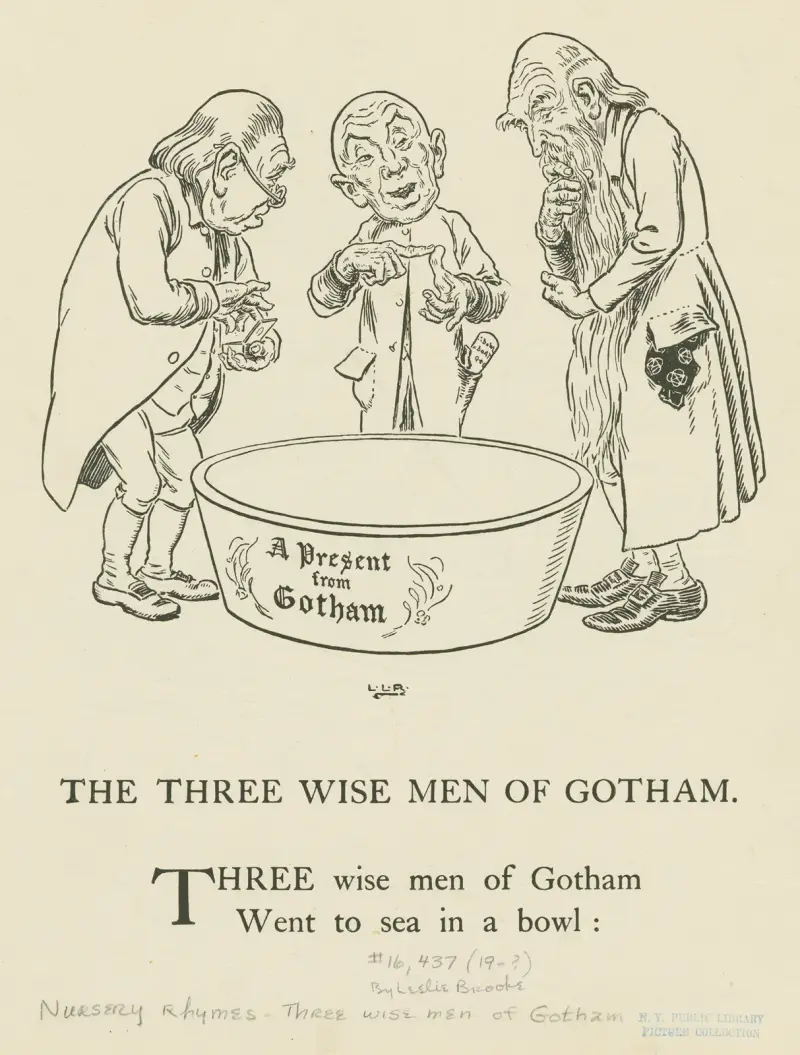 Die drei Weisen von Gotham 3 von Leonard Leslie Brooke