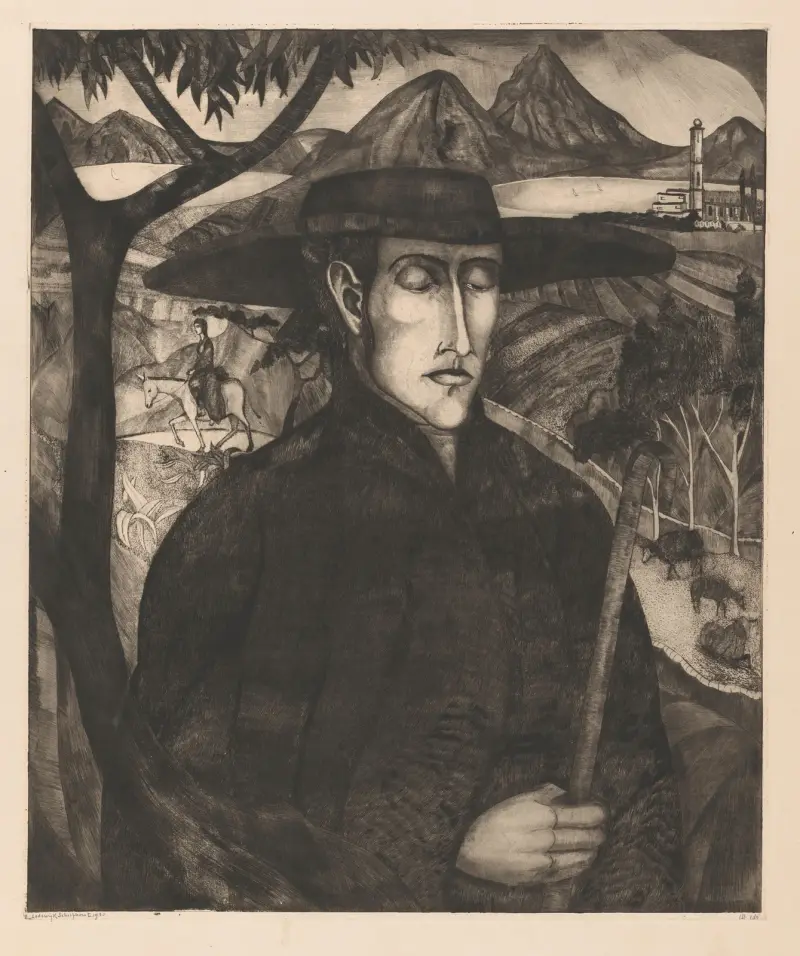 Corsicaanse herder, 1920 av Lodewijk Schelfhout