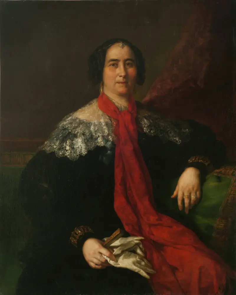 Dama española (Retrato de una dama desconocida) av Vicente López Portaña