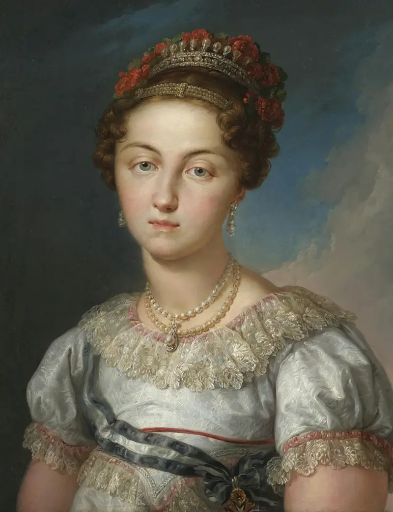 Porträt von Maria Josefa Amalia von Sachsen, Königin von Spanien von Vicente López Portaña