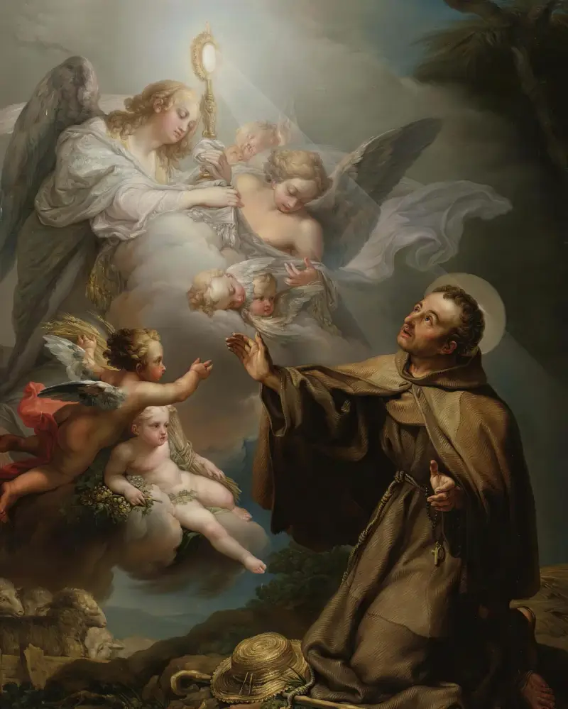 Objawienie Eucharystii świętemu Paschalisowi Bailonowi, Vicente López Portaña