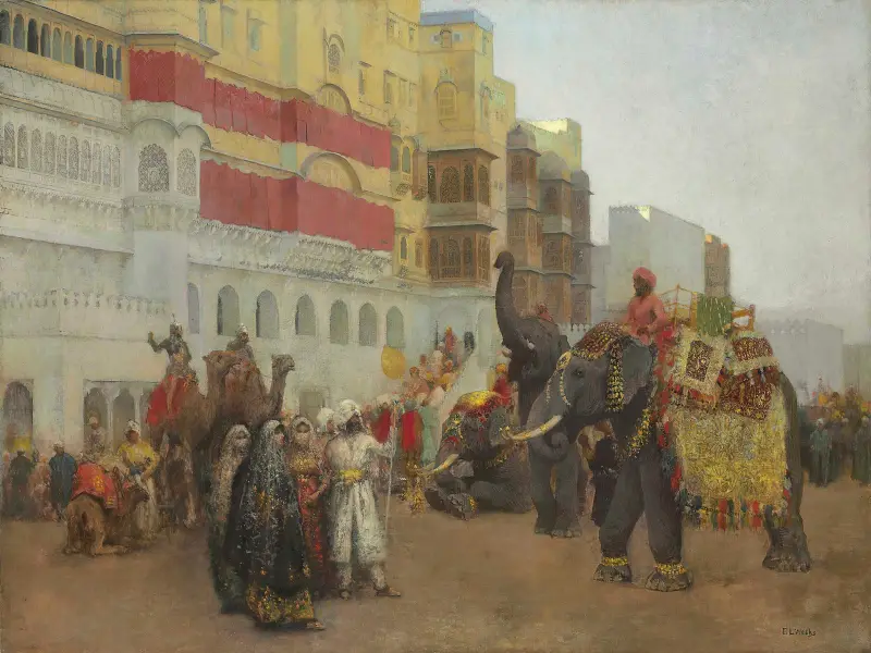 En festdag i Bekanir – Beloochistan, Bekanir av Edwin Lord Weeks