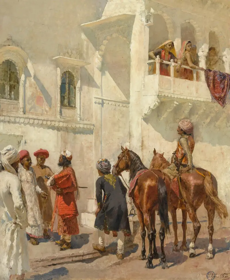 Przed polowaniem, Edwin Lord Weeks