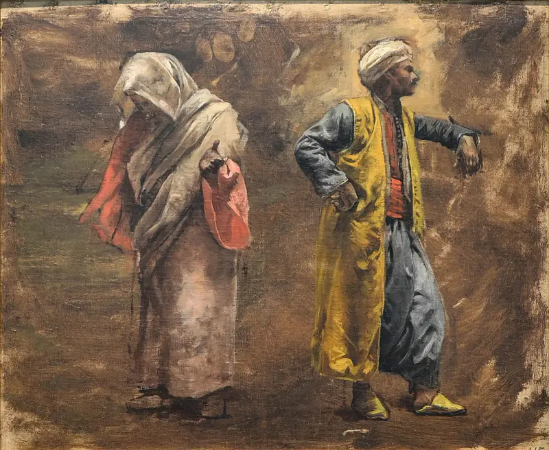 Studium dwóch postaci, Edwin Lord Weeks