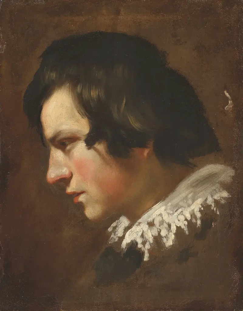 Kopf eines jungen Mannes im Profil von Gian Lorenzo Bernini