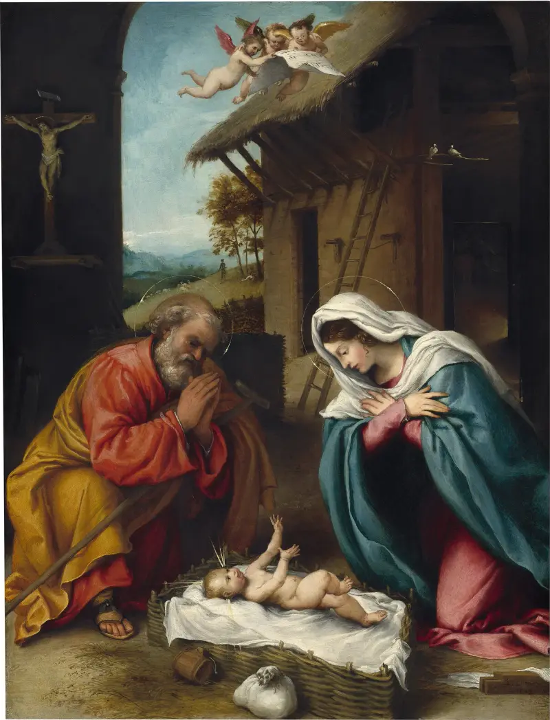 Narodzenie Chrystusa, Lorenzo Lotto