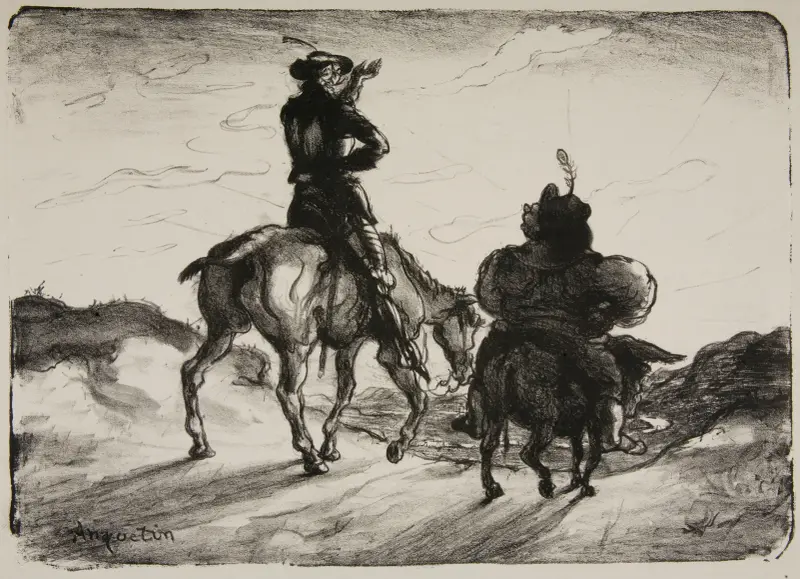 Don Quijote och Sancho Panza av Louis Anquetin