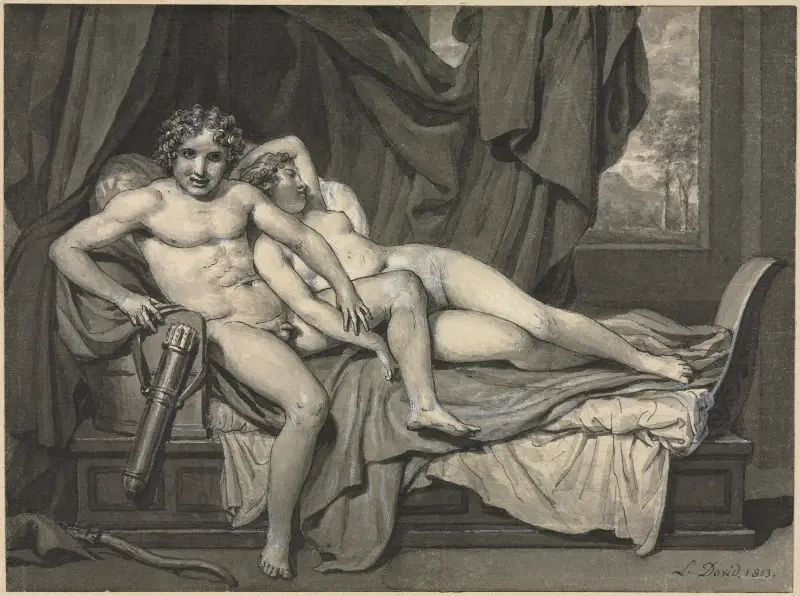 Amor a Psyché, 1813, Jacques Louis David