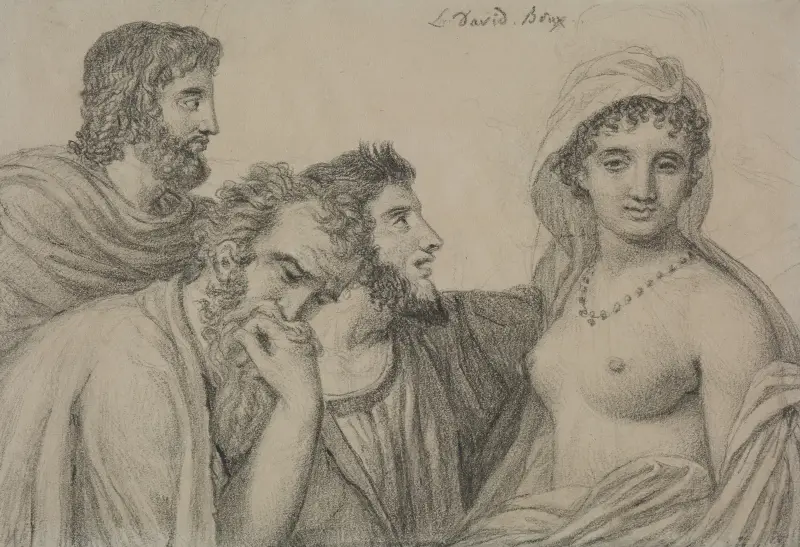 Phryné before the Judges av Jacques Louis David