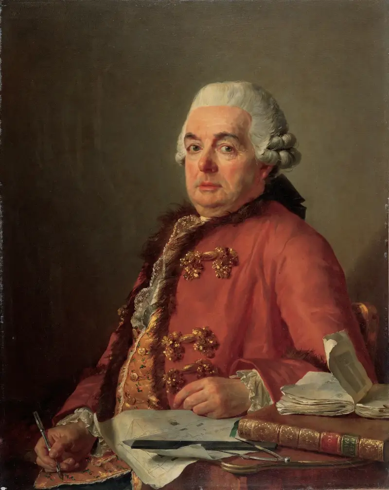Portrait of Jacques-François Desmaisons av Jacques Louis David