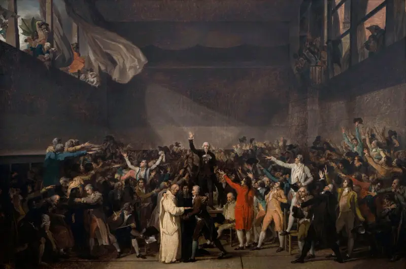 Ballhausschwur am 20. Juni 1789 von Jacques Louis David