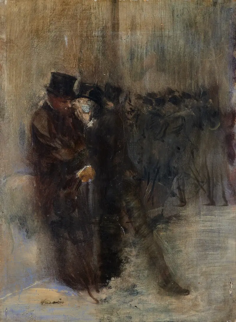 Förtroenden i kulisserna på Operan av Jean-Louis Forain