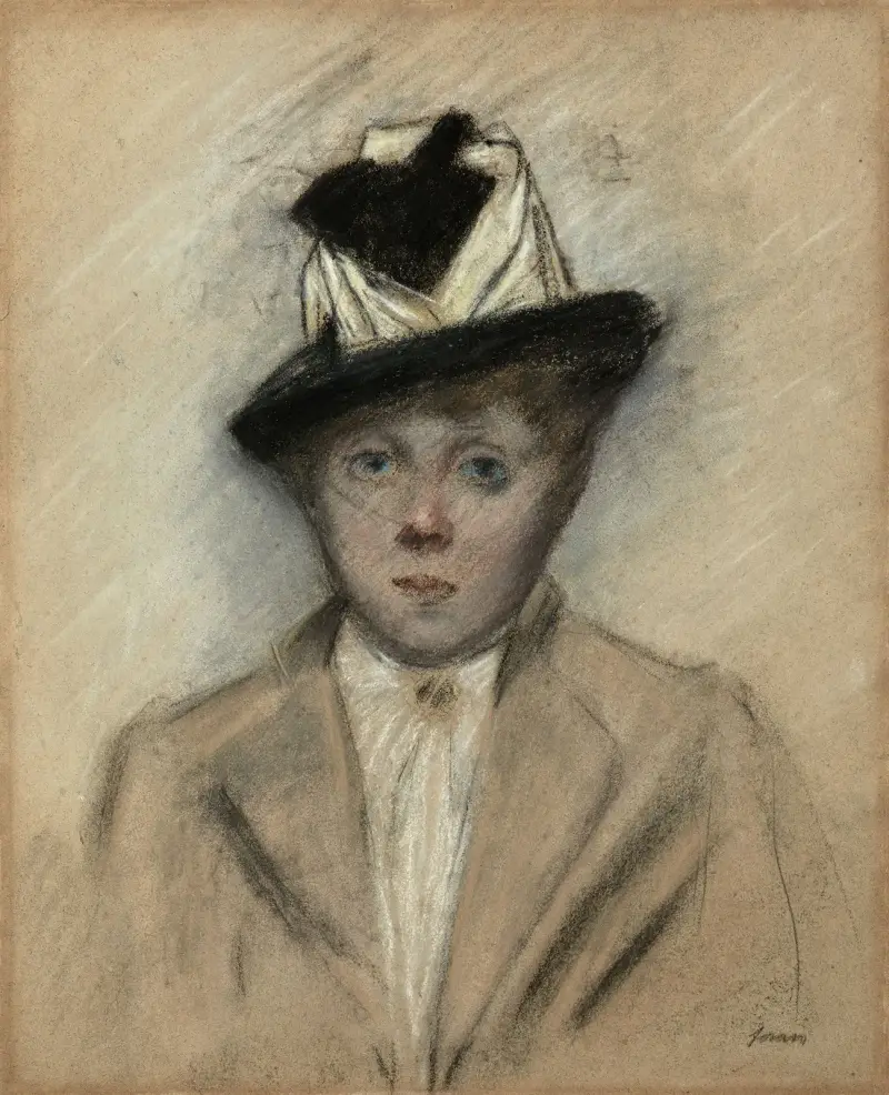 Kvinna med hatt av Jean-Louis Forain