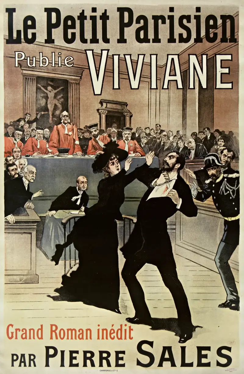 La Femme d'affaires, stor parisisk roman av Dubut de Laforest börjar i Gil Blas den 15 december av Jean-Louis Forain