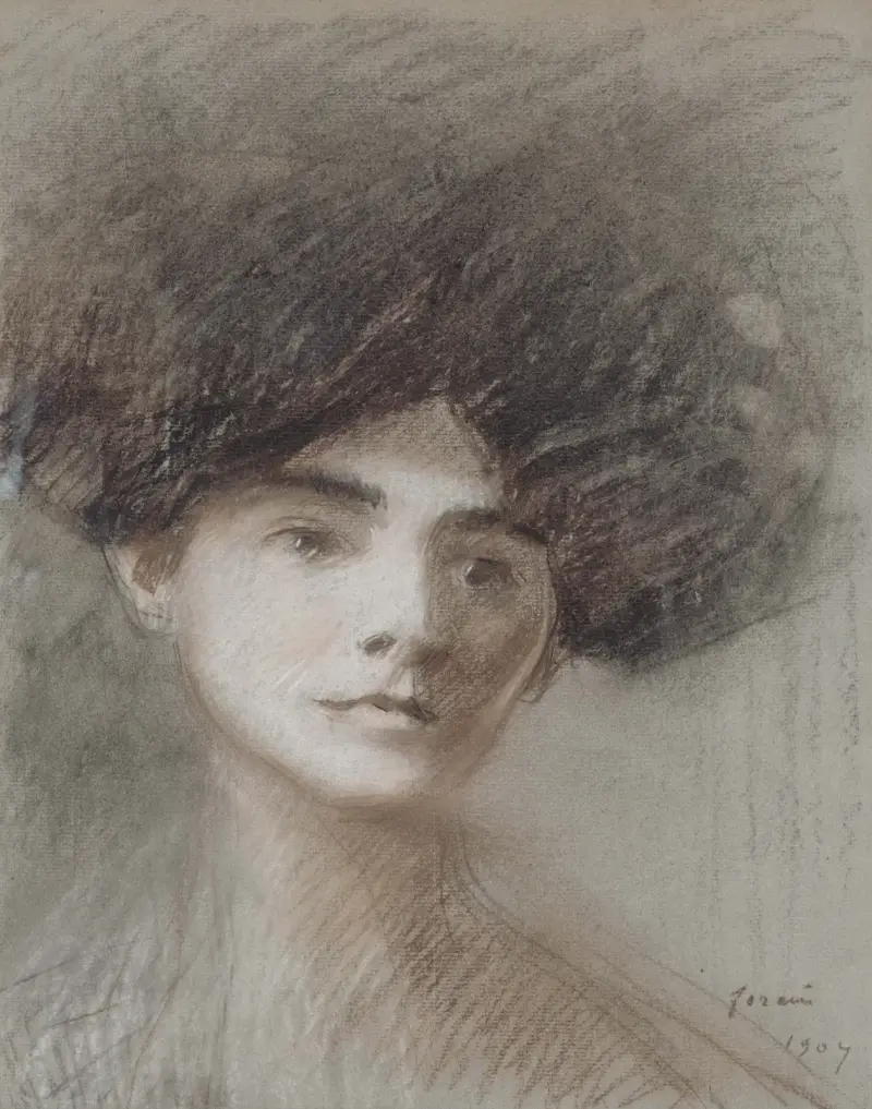 Porträtt av Madame Henri de Régnier, född Marie de Hérédia av Jean-Louis Forain