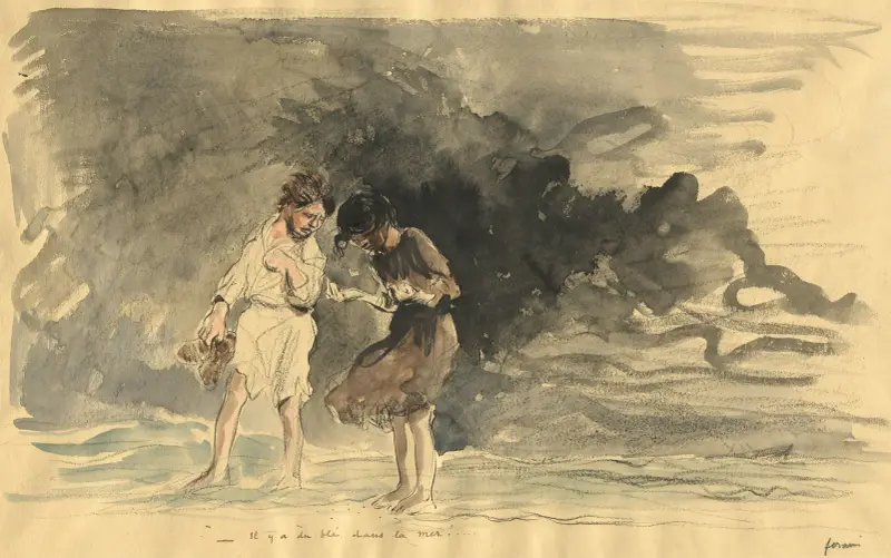 There is corn in the sea! av Jean-Louis Forain