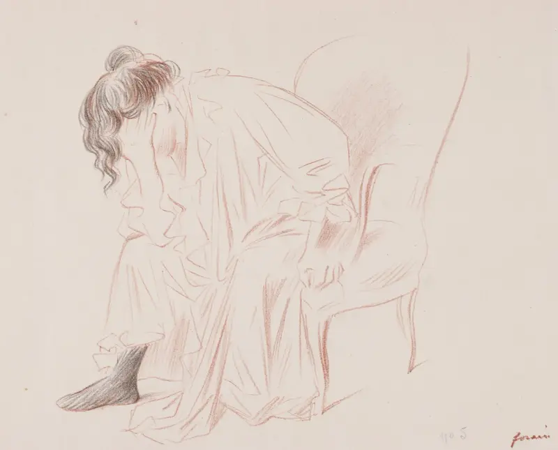 Sitzende Frau von Jean-Louis Forain