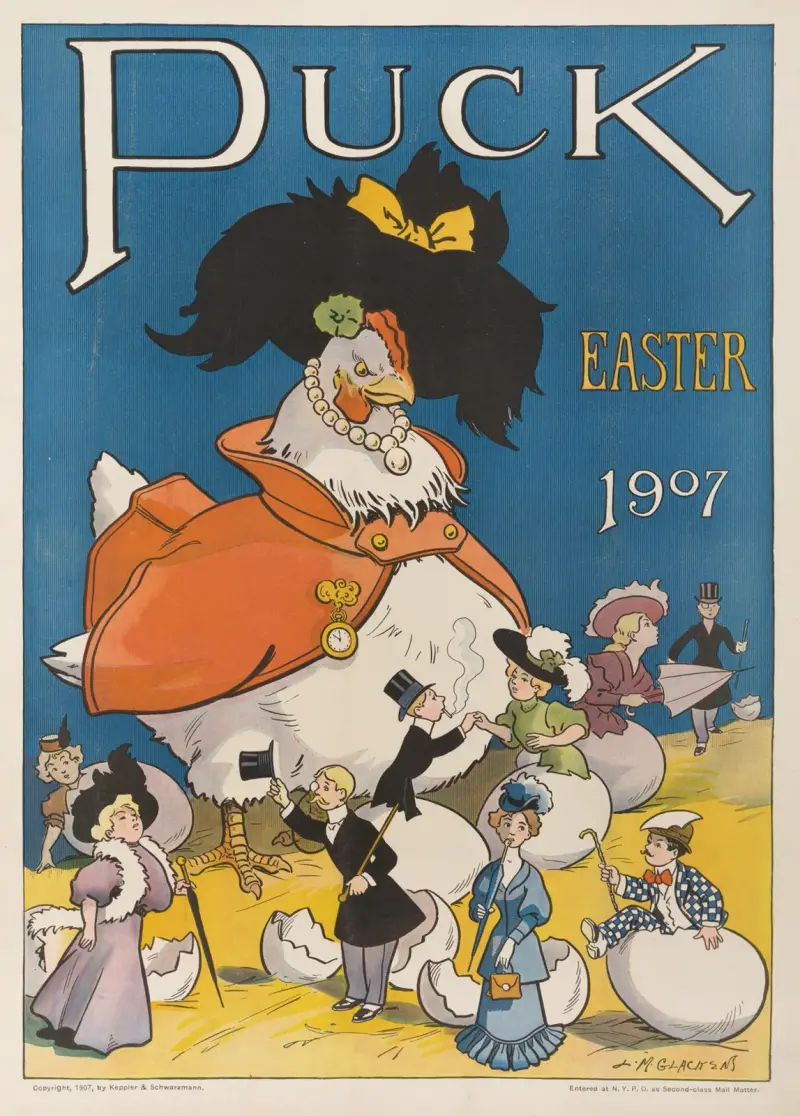 Puck Easter 1907, Louis Glackens