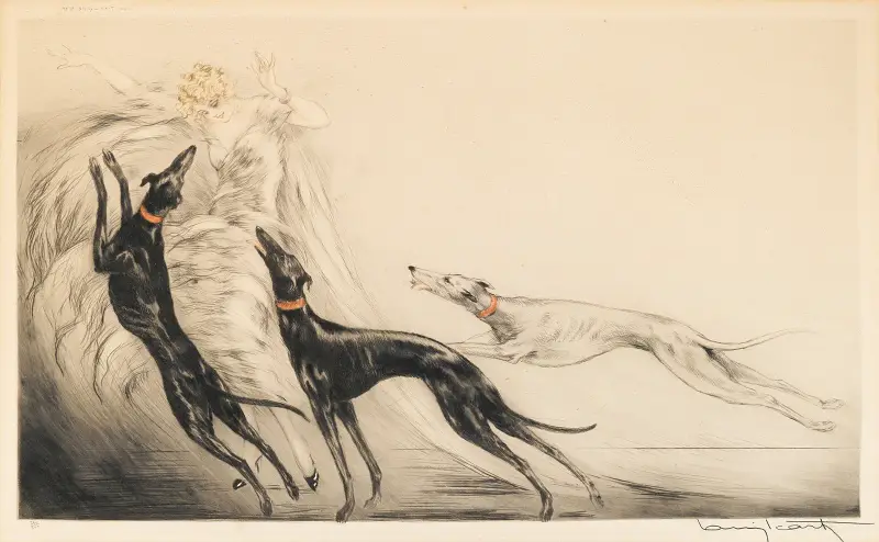 Coursing II av Louis Icart
