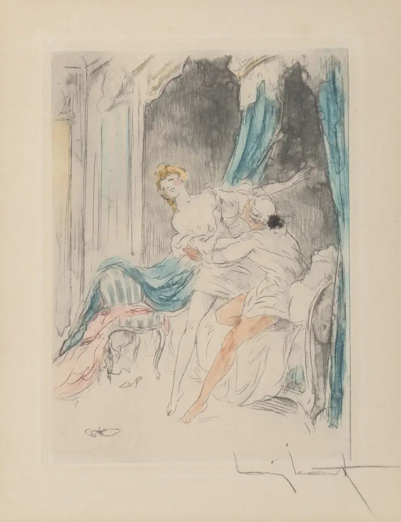 Natten och ögonblicket, plansch 3 av Louis Icart