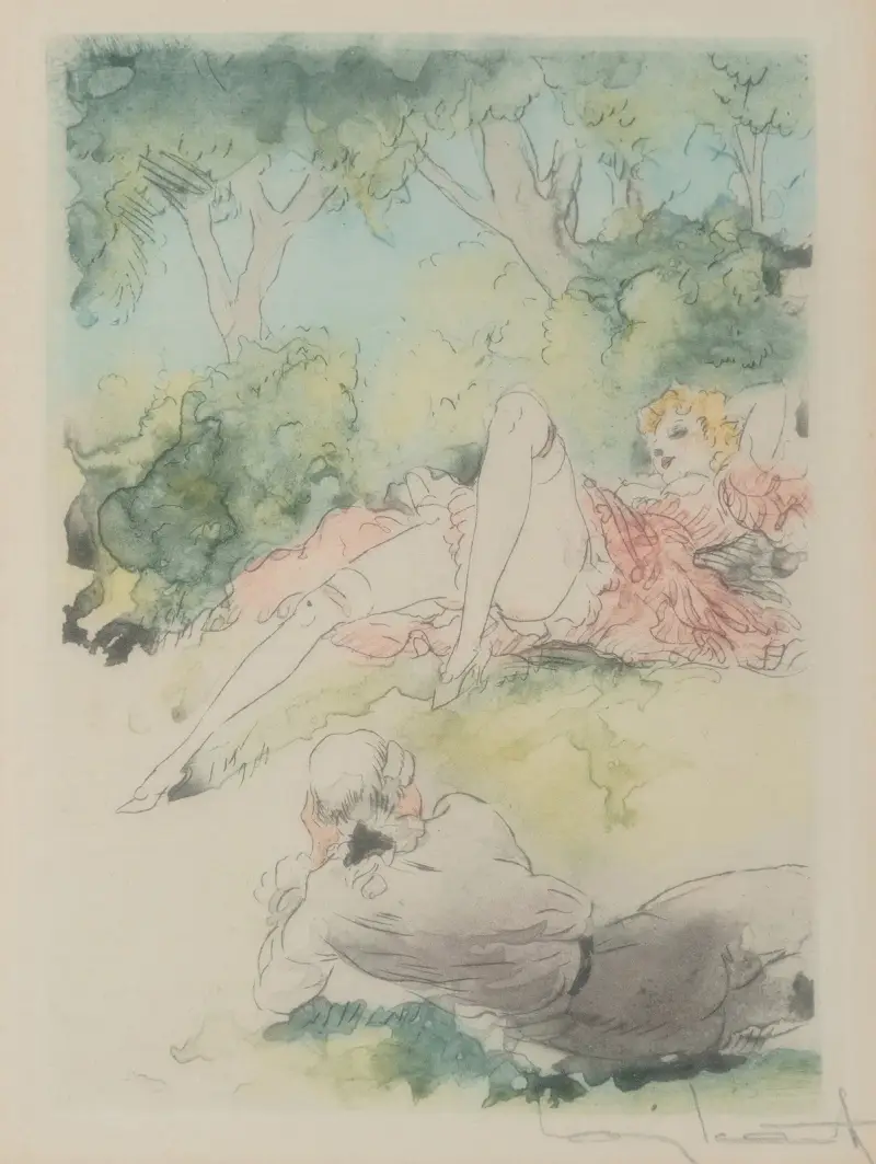 Die Nacht und der Augenblick Pl. 4 von Louis Icart
