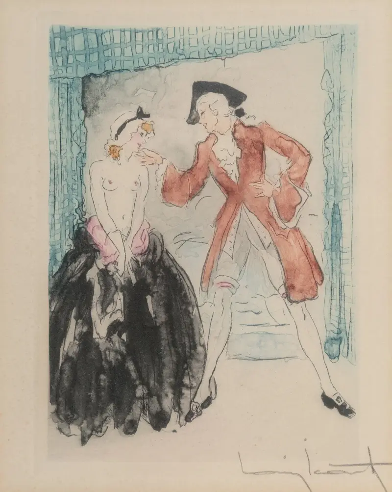 Natten och ögonblicket, plansch 6 av Louis Icart