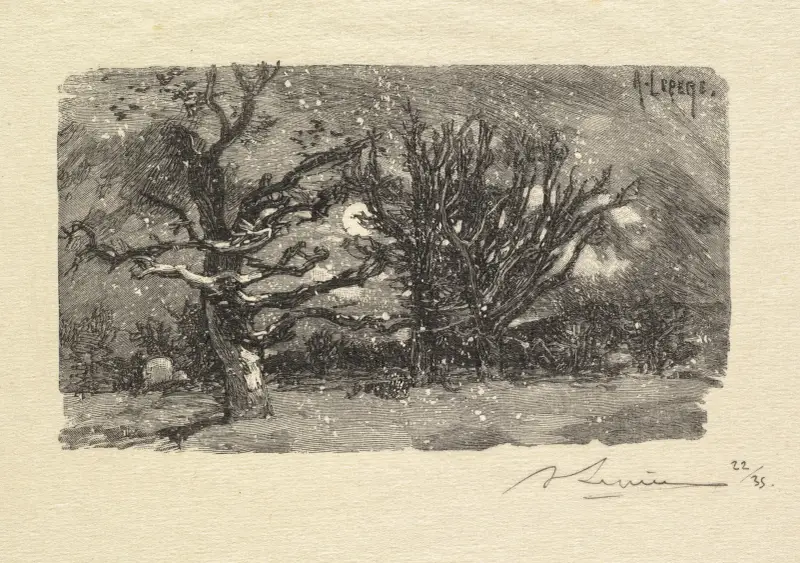I Lantaras sovsal av Auguste Louis Lepère