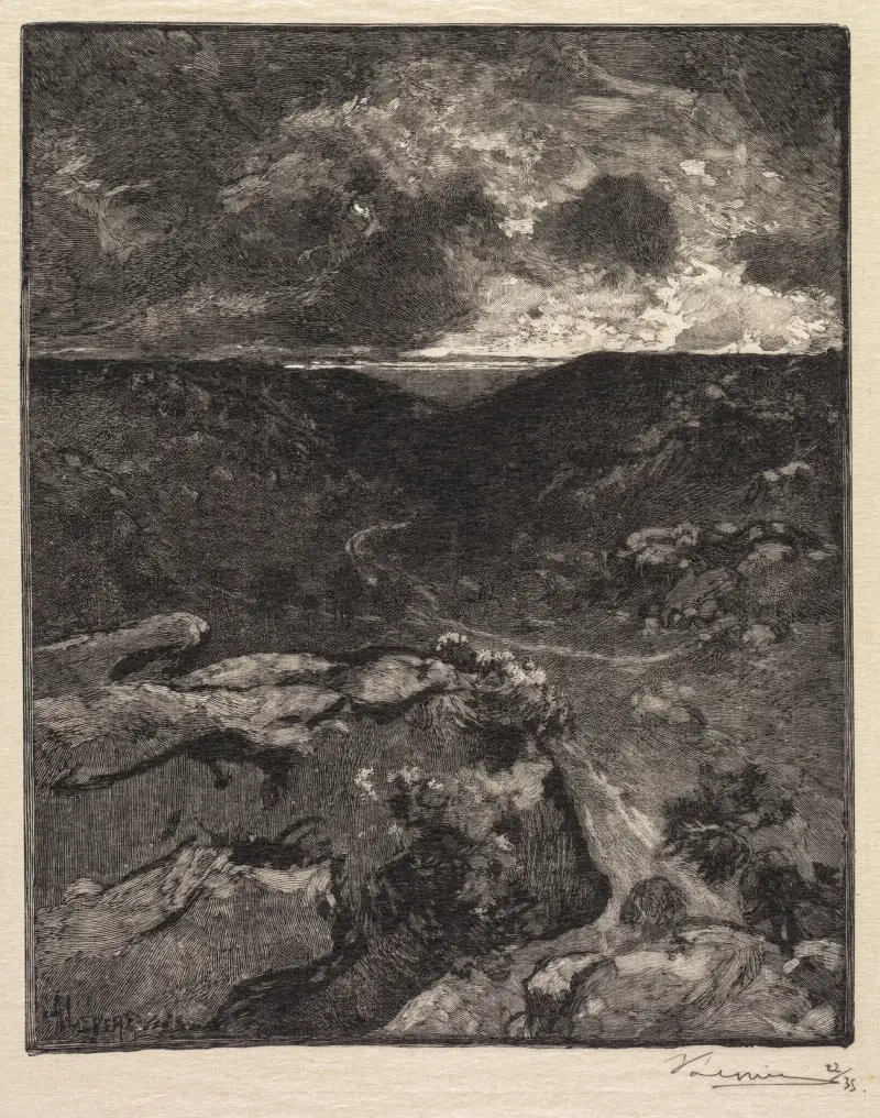 Franchard Valley av Auguste Louis Lepère