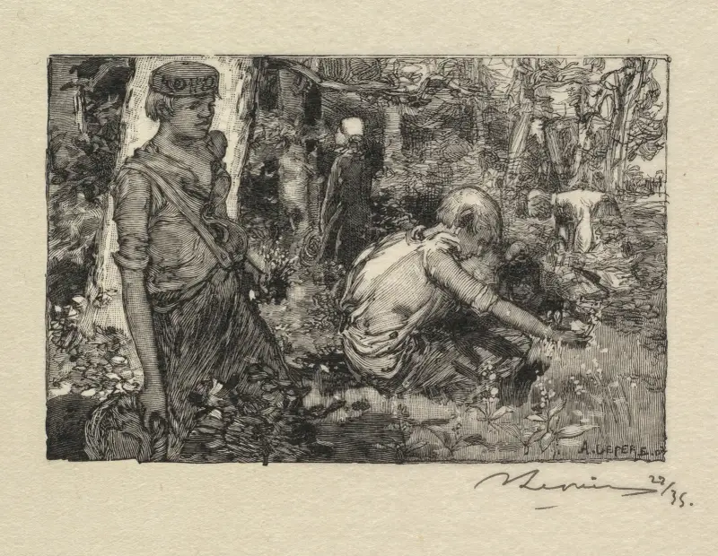 Liljekonvalj av Auguste Louis Lepère