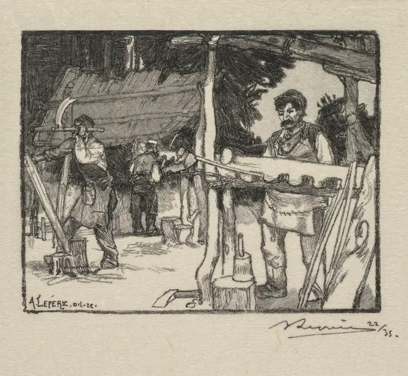 Hersteller von Holzleisten von Auguste Louis Lepère