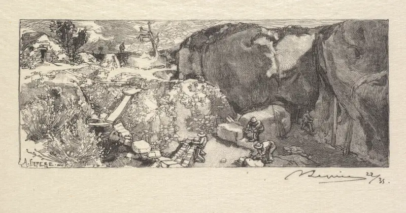 Sandsteinbruch von Auguste Louis Lepère