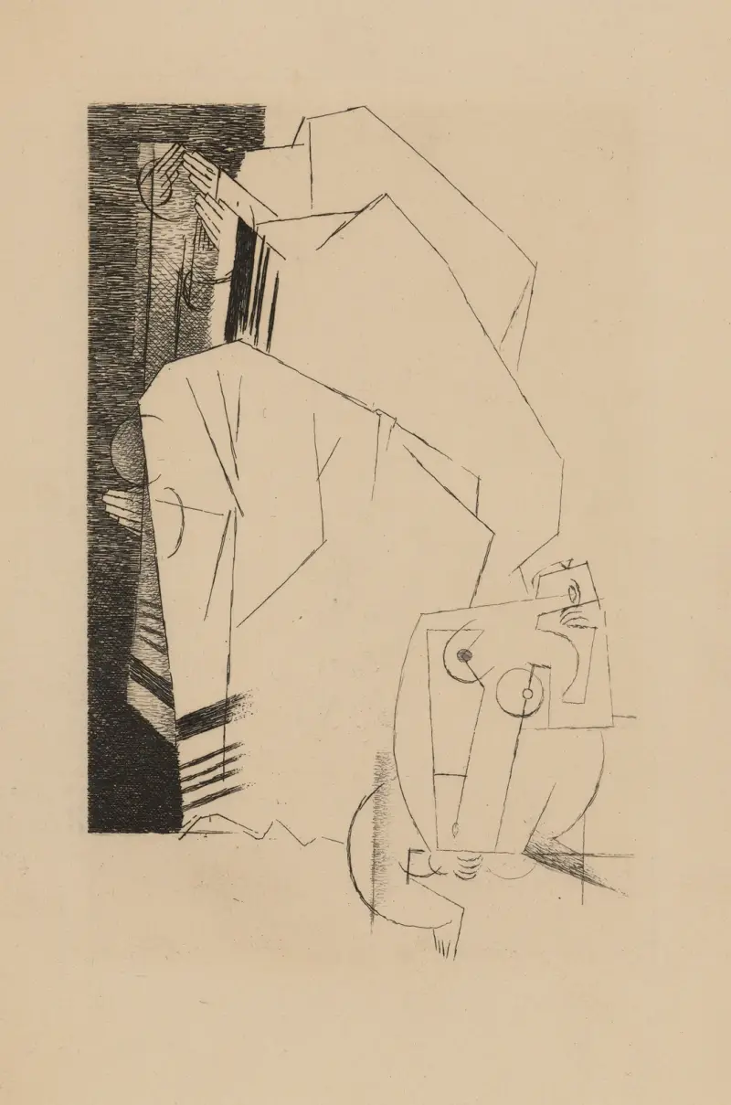 La Synagogue av Louis Marcoussis
