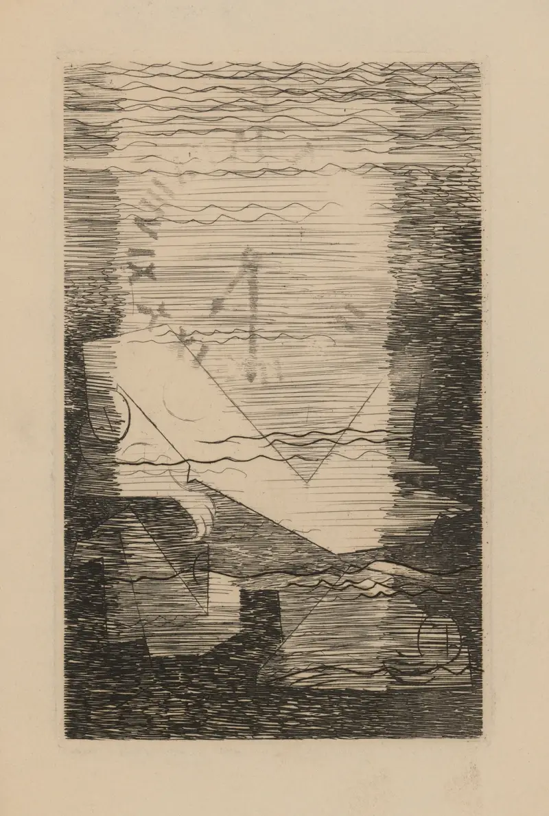 Le Pont Mirabeau av Louis Marcoussis
