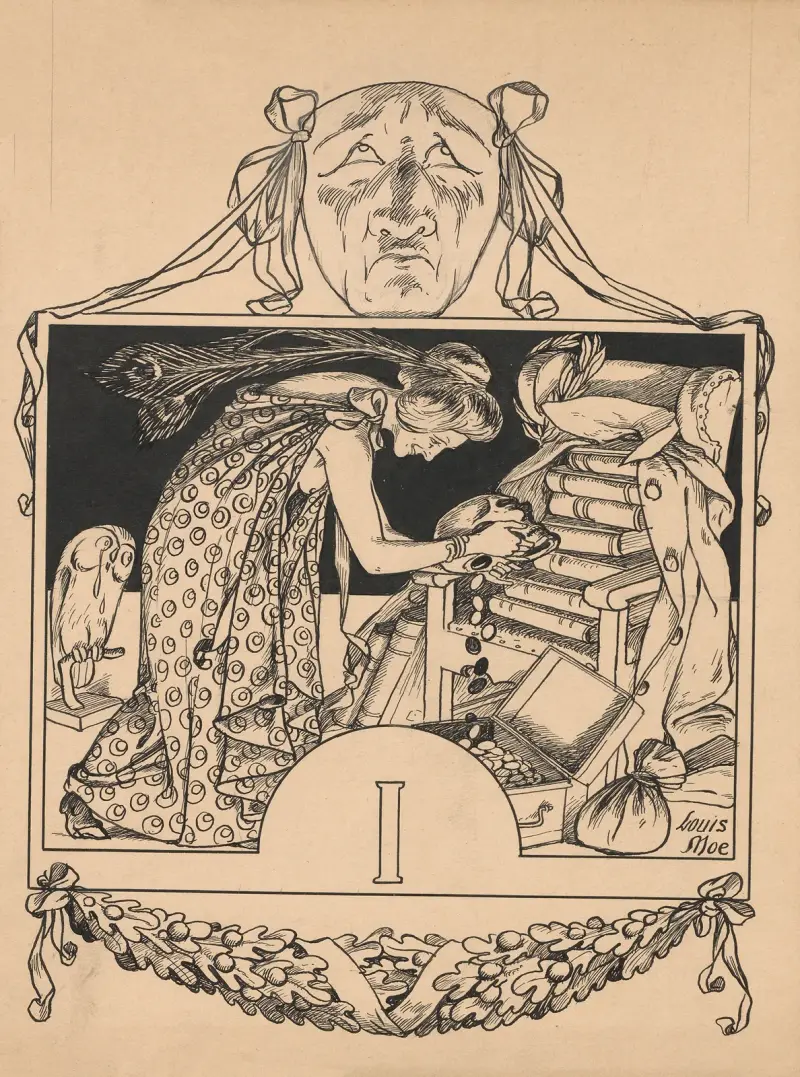 Die Nationalgabe oder Der berühmte alte Mann Taf. 1 von Louis Moe