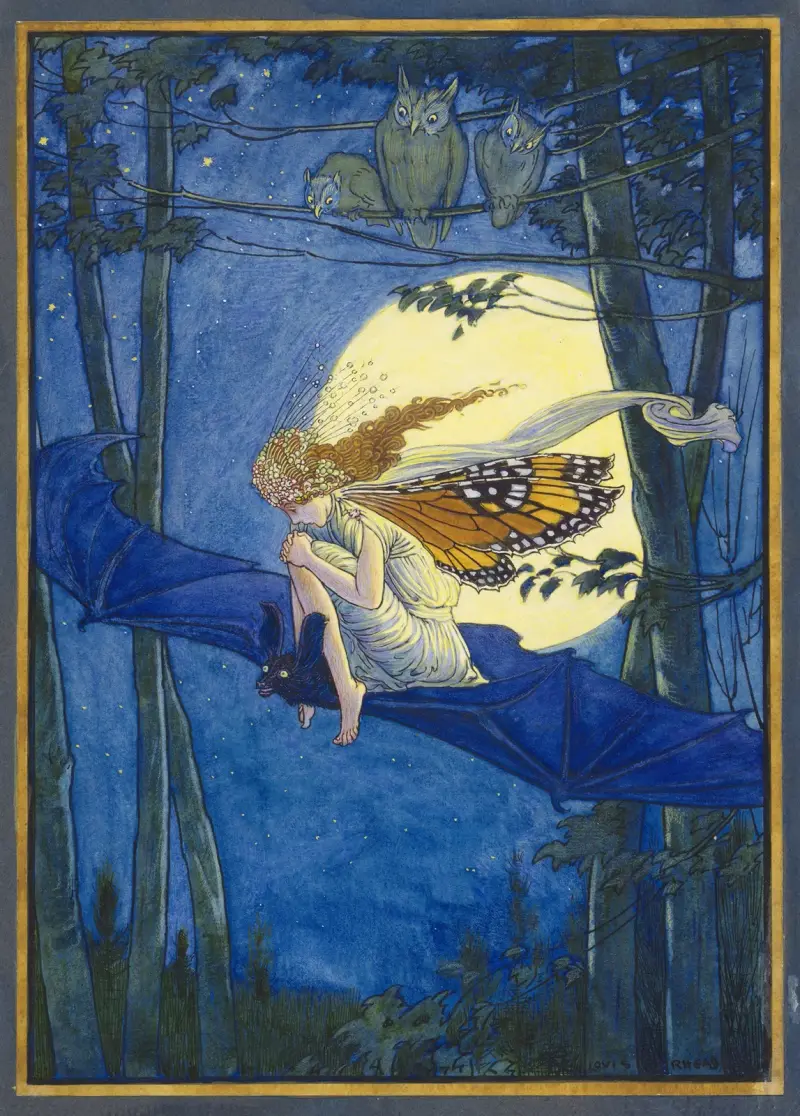 Ariel na netopýřím hřbetě, Louis Rhead