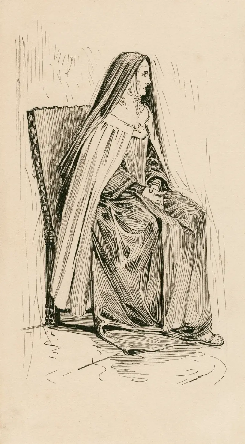 Francisca, a nun av Louis Rhead