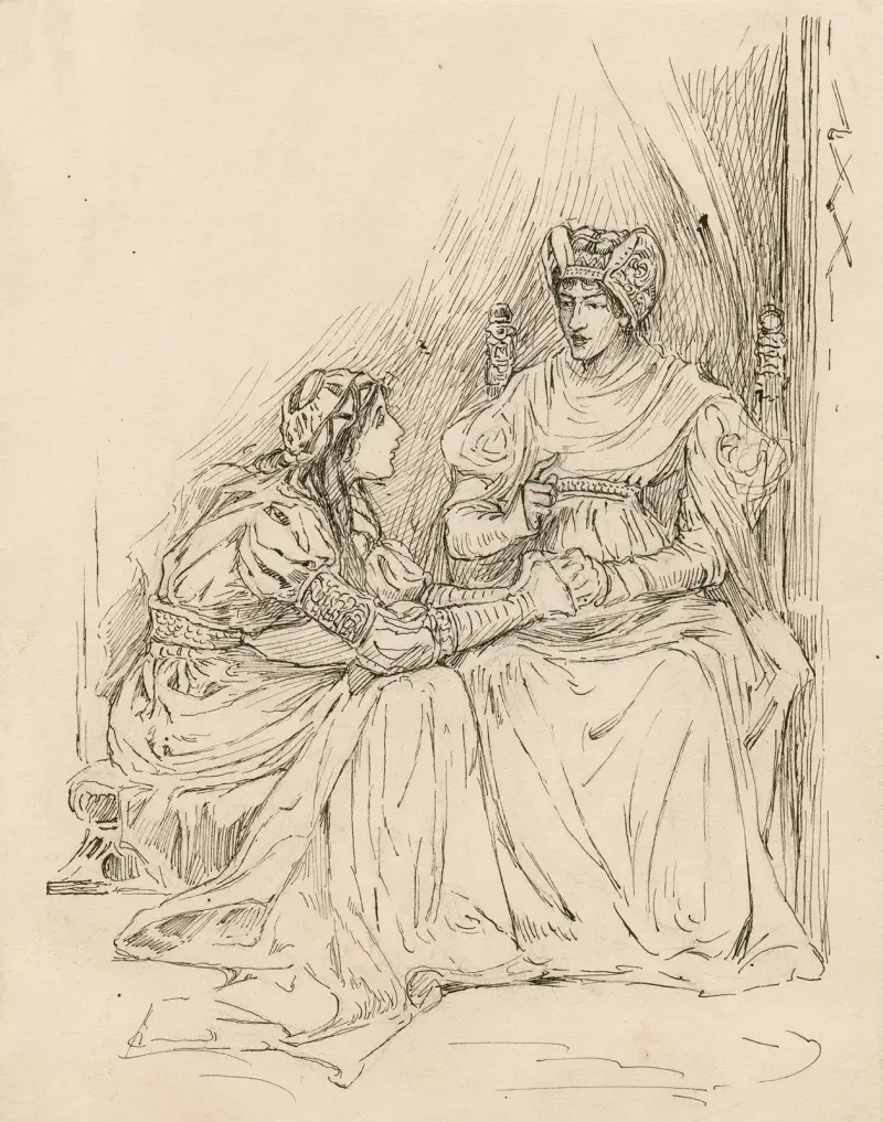 Juliet and her nurse av Louis Rhead
